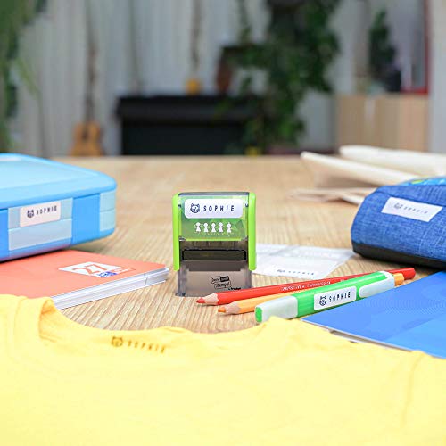 Trodat Jouw dingen stempelset om zelf te zetten, Duits, zelfkleurend, wasmachinebestendig, 34 x 14 mm, opdruk zwart - Image 7