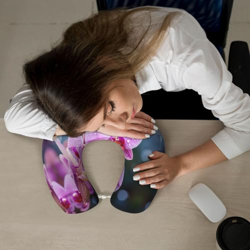 Almohada de viaje de espuma viscoelástica en forma de U miniatura 6