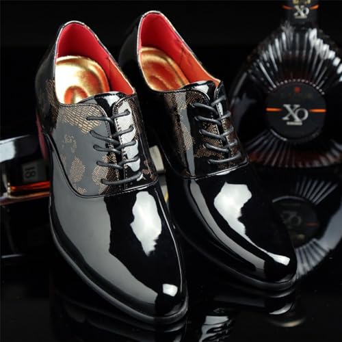 Formal Shoes Men Classic Patent Leather Shoes for Men Formal Business Oxford Shoes Breathable Casual Tuxedo Leather Shoes Luxury Oxford Shoes for Men4