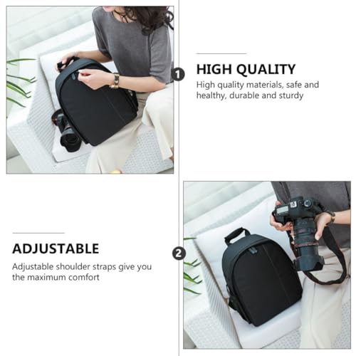Mochila para cámara de nylon impermeable con compartimento para tablet 3