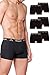 Produktbild Kappa Enge Boxershorts 6er Pack VINESTA I Retro Pants für Männer aus Baumwolle I reißfeste & atmungsaktive Herren Unterhosen I Boxer im Vorteilspack als Sport-Unterwäsche oder Loungewear, Schwarz 2XL