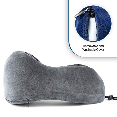 Almohada Espuma Viscoelástica Semicircular Gris Ajustable miniatura 5