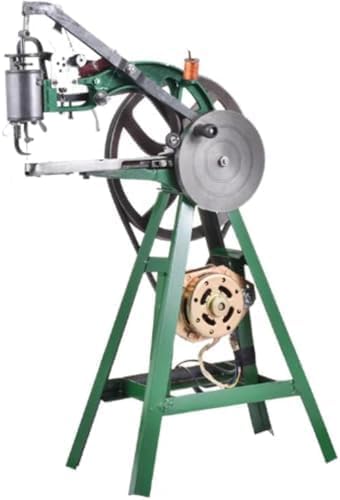 Macchina da cucire elettrica per impieghi gravosi da 220 V per riparazione di scarpe, rammendo di pelle e tessuti, con supporto verticale per scarpe, borse e cappotti.