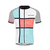 UGLY FROG Promi Plaid-Malerei Design T-Shirt Fahrrad Trikots Geschenke für Herren Radfahrer Mountain Bike MTB BMX Biker Rennrad Tour Outdoor Freeride Trail Cross
