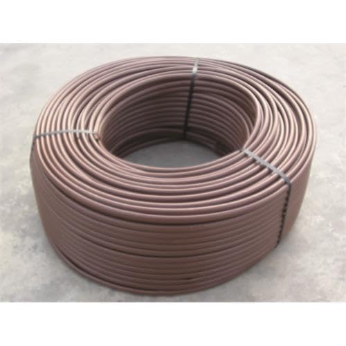 DRIPALIA - Tubería de riego por goteo 16mm | Manguera para riego sin gotero | Marrón | Rollo de 50m| Para huertos y jardines | Integración