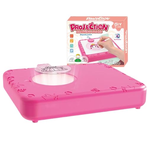Proyector de dibujo: kit de arte preescolar, consola para jóvenes pintores, plataforma de seguimiento 'aprendizaje con iluminación guiada | Para los niños Enriquecer la práctica motora