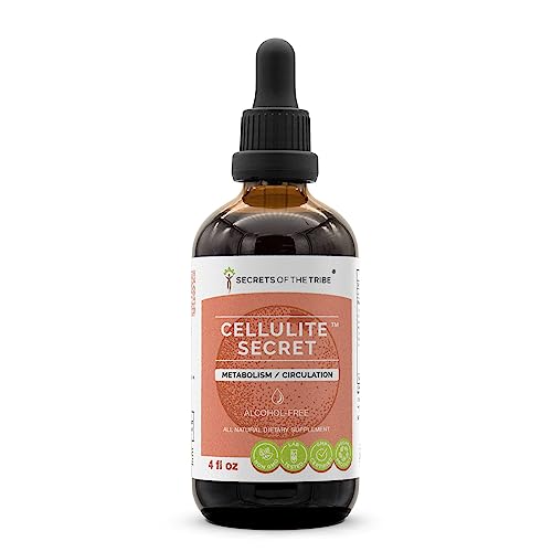 Cellulite Secret Alcohol-FREE Extract, High-Potency Herbal Drops, Tincture made from Gotu Kola, Alfalfa, Rosemary, Dandelion, Beetroot, Fenugreek. Metabolism / Detox / Circulation 4 oz