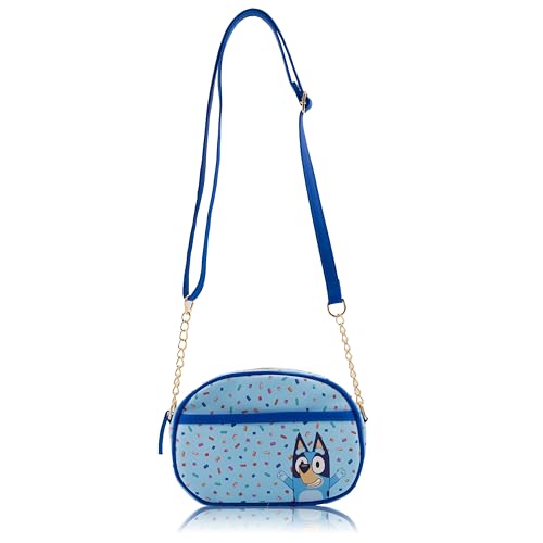 Fast Forward Bluey Purse Crossbody Handbag for Women | Bluey Vinyl Womens Shoulder Handbag | Bluey Accessories for Girls