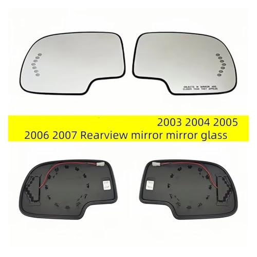 Glace rétroviseur pour réparer miroir brisé de Chevy GMC 2003-2007 références 88944391