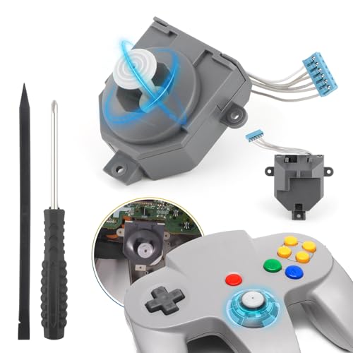 for Nintendo N64 Joysticks Replacement for Nintendo 64 Controller Joystick for N64 Hall Effect 3D Analog Stick Module Wheel Thumbsticks Replace Accessories Parts with Repair Tools -  YWLRONG