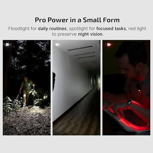 Image of OLIGHT Oclip Pro EDC Flashlight Clip-on Light, Rechargeable 500 Lumens with Three Lighting Solutions Type-C Charging, Magnetic Flash Lights for Outdoor or Indoor Use(Patriotic Flag Engraved Edition)