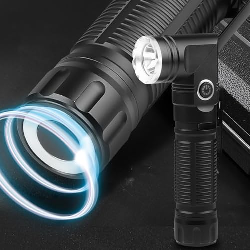 Lampe de poche à angle droit rotation 90 degrés pour camping et randonnée