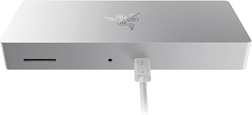 Razer Base Thunderbolt 4 Certificado Thunderbolt 4 - 10 puertos en 1 - Salida dual 4K o única 8K - Hub USB A y C, 2.5 GbE Thunderbolt 3, Mac y PC