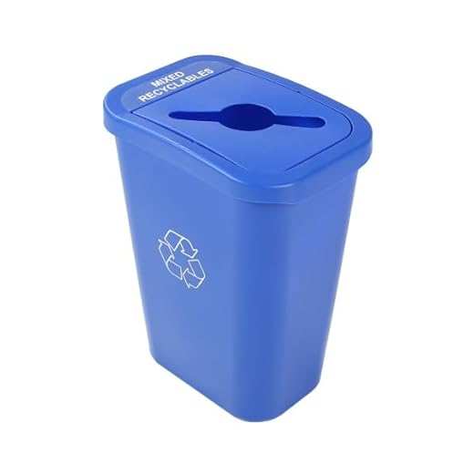 Colorful 10 Gallon Recycling Bin with Lid