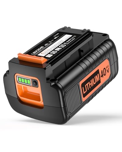 VEHAKIFA 40V 2000mAH Lithiun Compatiable with Black and Decker 40V Max Lithiun Battery LST136 LCS1240 LBX2040 LBXR36 LHT2436 LBXR2036 LBX1540 LBX36 LSWV36 LST540 LST136W