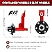 2 Pack Shipping Container Wheels 6-Lug Wheels Kit, Shipping Container Accessories, Heavy-Duty Shipping Container Axles with Heavy Duty Ratchet Tie Down-Moves 20ft - 40ft, Shipping Container