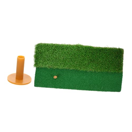 BRIGHTFUFU Golfing Training Mat Tee Set Real Hitting Surface Portable Golfing Pad for Home Yard or Course Practice