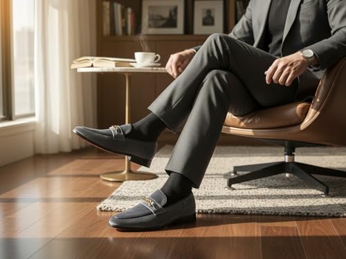Image of Men's Vintage Velvet Designer Classic Dress Tuxedo Smoking Slipper Loafer Slip On Shoes Arthur-02