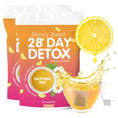 56 Tage Detox Tee für Abnehmen, Zitrus Detox Tee, Natural Körper Formender Tee, Fördert den Stoffwechsel, Natürlicher Grüner Tee, Sanfte Entgiftung, Für Frauen und Männer