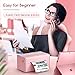 JADENS Bluetooth Thermal Label Printer -Wireless Shipping Label Printer for Small Business & Package, USPS, Etsy, Amazon, Compatible with iPhone, iPad, Mac, Windows, Android, 4x6, Label Maker, Pink