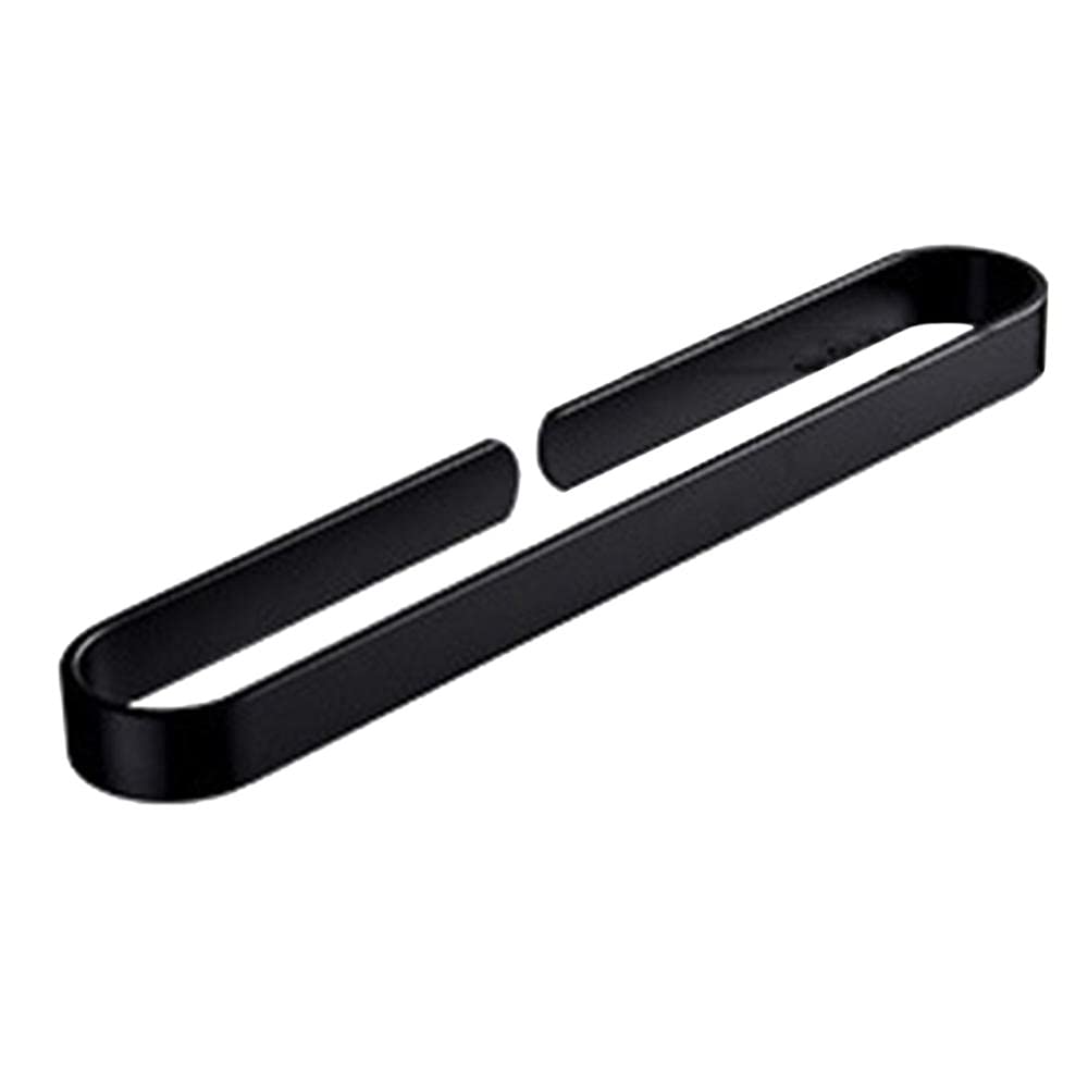 Porte-serviettes en aluminium spatial noir au design minimaliste