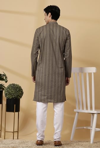Image of Majestic Man Men's Cotton Regular Fit Casual Kurta