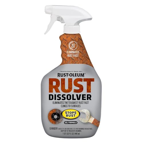 Rust-Oleum Rust Dissolver Trigger Spray Gel | Heavy-Duty Corrosion Remover for Metal Tools, Cars...