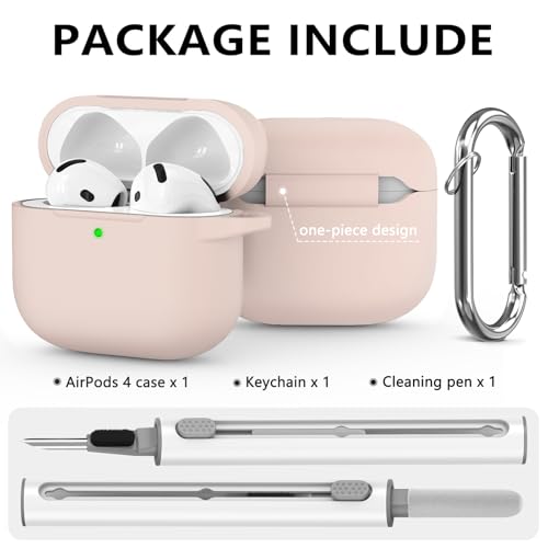 Image of Ljusmicker for AirPods 4 Case 2024 with Cleaner Kit,Milk Tea
