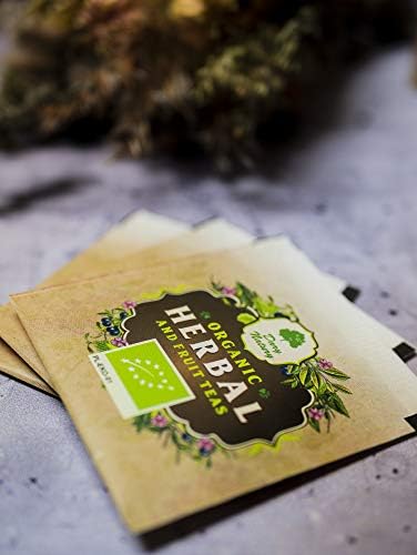 Organic herbal tea Lung Support Tea Bags 25x2g, Organic Farming product, with Iceland Lichen, Pine Bud, Thyme, Sage Leaf Body Regeneration Boost Immune System Natural Detox