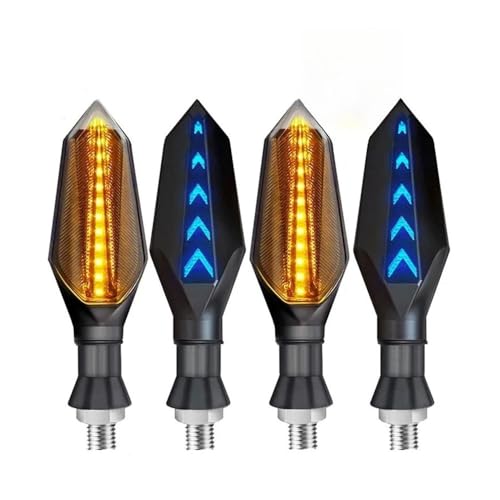 Clignotants LED moto à défilement fluide avec feu stop intégré - 2