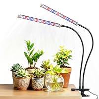Sonamindary – Sonamindary Pflanzenlampe LED mit Clip, Doppelkopf 15W Volls