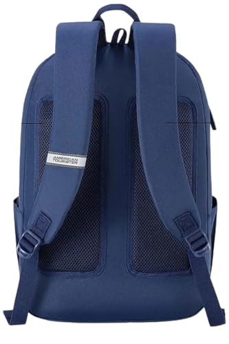 Image of American Tourister Riley | Laptop Backpack | 15.6 inch Laptop Bag | 2 Compartments + 2 Front Pockets | Unisex | Orange | 1 Year Global Warranty
