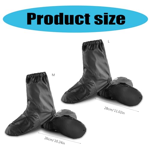 Cubiertas impermeables antideslizantes para zapatos, gruesas, para motocicleta y ciclismo, ajuste perfecto con banda elástica miniatura 6