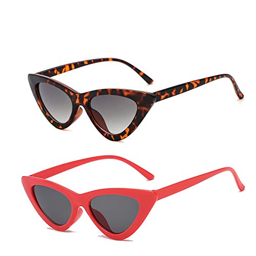 Image of Retro Vintage Narrow Cat Eye Sunglasses for Women Clout Goggles Plastic Frame