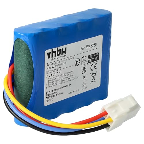 vhbw Batterie Compatible avec Kress Mission KR101, KR101E, Nano 600 KR101E, KR113, KR100, KR123E Robot Tondeuse Tondeuse (2500mAh, 20V, Li-ION)