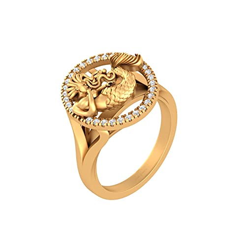 Bague de mariage pour femme en or jaune et diamants d'exception