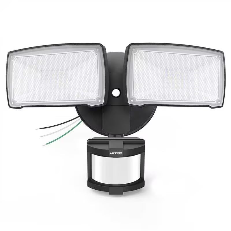 LEPOWER Hardwired LED Security Lights Motion Sensor Outdoor, 40W 4000LM