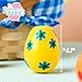 JOYIN 50 Pcs Plastic Printed Bright Easter Eggs 2.3