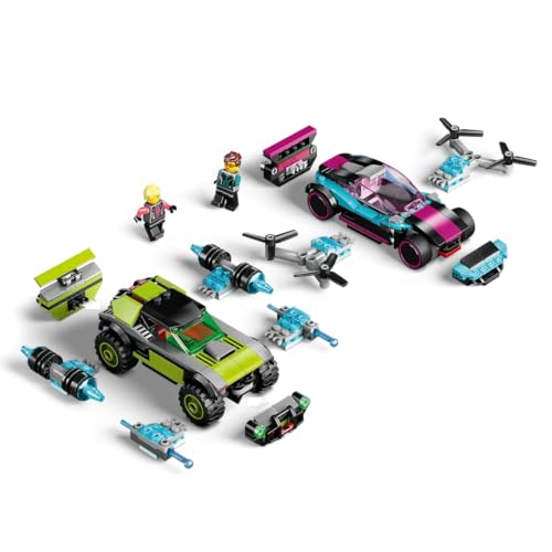 60396 City Modified Race Cars 6+ 359 Pezzi Costruisci 2 fantastiche Auto da Corsa Presenti nel Popolare Gioco 2k Drive, Medio - Lego - Immagine 3