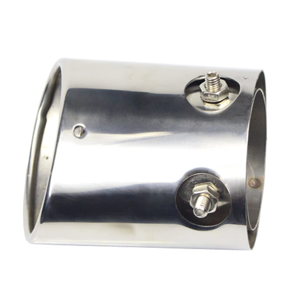 Tubo scappamento 1Pcs Universale in Acciaio Inox Auto Tubo di Scarico Punta Coda Silenziatore Copertura Car Styling per Fiat Auto Tubi di Scarico
