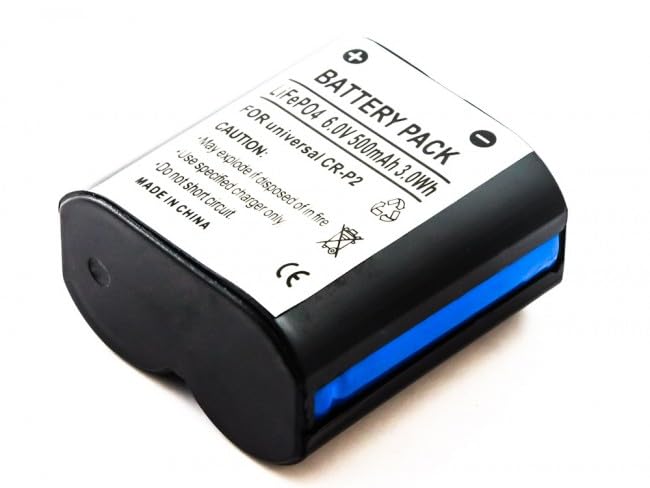Batteria universale sostituisce EL223AP CR-P2 CR-P2S 2CR-P2 6,0 V, 500 mAh, 3,0 Wh