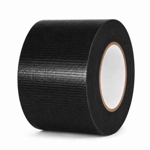 Image of GGR Supplies CDT-36 Industrial Grade Cloth Duct Tape, Black 4 Inch x 60 Yards, Waterproof UV Resistant Heavy Duty, Clean Removal with No Sticky Residue for Repairs, Packaging, and Bundling