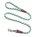 Mendota Pet Snap Leash - British-Style Braided Dog Lead, Made in The USA - Seafoam, 3/8 in x 4 ft - for Small/Medium Breeds