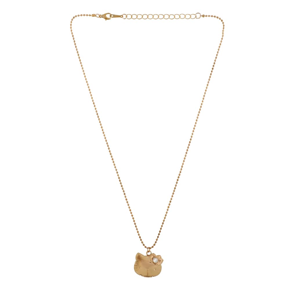 Vientiq Gold-Plated Hello Kitty Shiny Pendant Chain Necklace for Women & Girls (B0CMXHZDQ9) Amazon Price History, Amazon Price Tracker