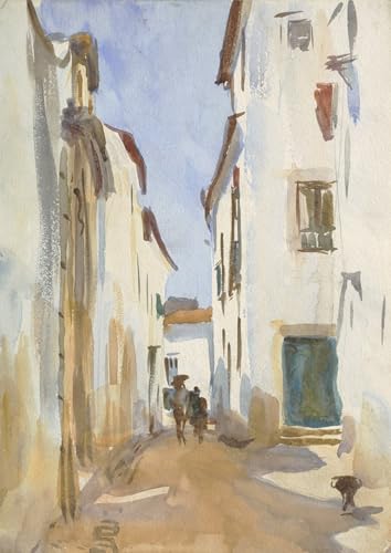 Tableau Toile Rue Méditerranéenne par John Singer Sargent Décoration Murale 60x90cm SERENDIPITP