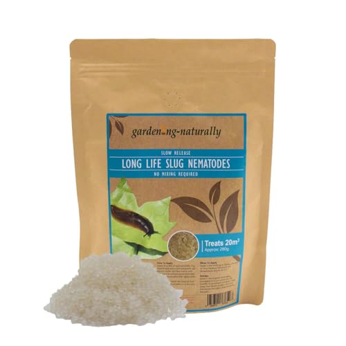 Long Life Slug Nematodes 20m Slow Release Pearls for Garden Slug Control in Soil Raised Beds Pots and Containers UK