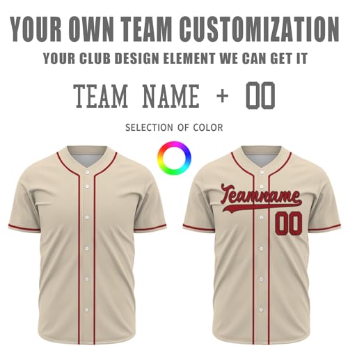 Custom Baseball Jersey Personalized Baseball Jerseys Printed Name Customized Baseball Shirt Sports Fan Jerseys for Men Woman miniatura 5