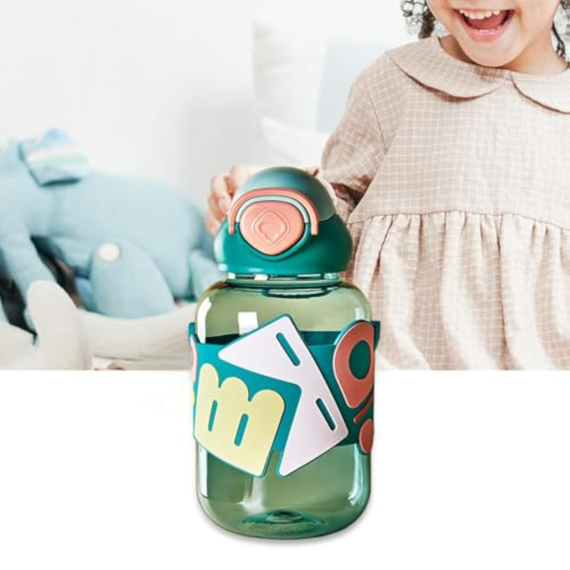 Cartoon Water Bottles for Kids, Leakproof Design