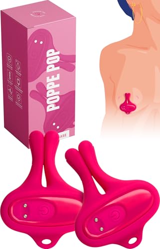MySecretCase Vibration Nippelklemmen für Brustwarzen - Erotisches Sexspielzeug fur Frauen und Männer Vibrator Nippelklemme Sextoy Nipple Clamps Sex-toys Nippel Stimulator Klemmen Brustwarzenklemmen