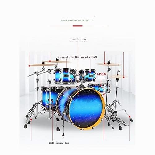 Kit di batteria a percussione per principianti adulti - Set completo di apprendimento per appassionati di musica e nuovi batteristi